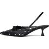 image:imageMadden Girl Womens Viixen SlingBack Kitten HeelBlack Polka Dot