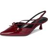 image:imageMadden Girl Womens Viixen SlingBack Kitten HeelDark Cherry Patent