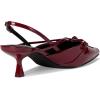 image:imageMadden Girl Womens Viixen SlingBack Kitten HeelDark Cherry Patent
