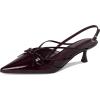image:imageMadden Girl Womens Viixen SlingBack Kitten HeelVampire Patent