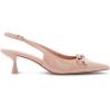 image:imageMadden Girl Womens Vogue SlingBack Kitten Heel Pump Black Patent 95Nude Patent