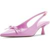 image:imageMadden Girl Womens Vogue SlingBack Kitten Heel Pump Black Patent 95Violet