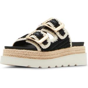 image:imageMadden Girl Womens Mythical Platform SandalBlackBone Crochet