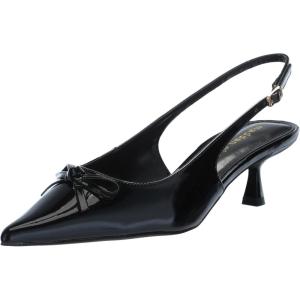 image:imageMadden Girl Womens Vogue SlingBack Kitten Heel Pump Black Patent 95Black Patent