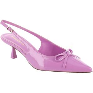 image:imageMadden Girl Womens Vogue SlingBack Kitten Heel Pump Black Patent 95Violet