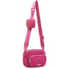 image:imageMadden Girl Womens Madden Girl Nylon Crossbody BagMagenta