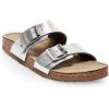 image:imageMadden Girl Womens Brando SlideOn SandalSilver Paris