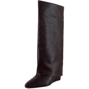 image:imageMadden Girl Womens Evannder Wedge Tall BootDark Chocolate